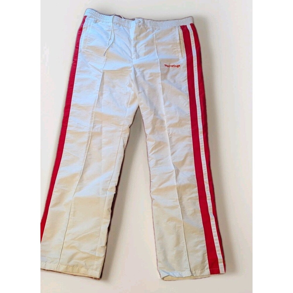 Vintage Starter Detroit Red Wings Track Pants Size Large NHL Hockey Rare